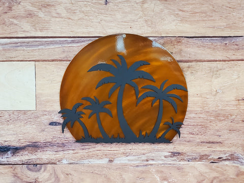 Palm Trees Over Sunset-advanced-metal-art.myshopify.com