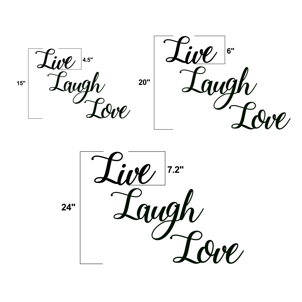 Alphabet Resin Molds, Laugh, Live Love Laugh