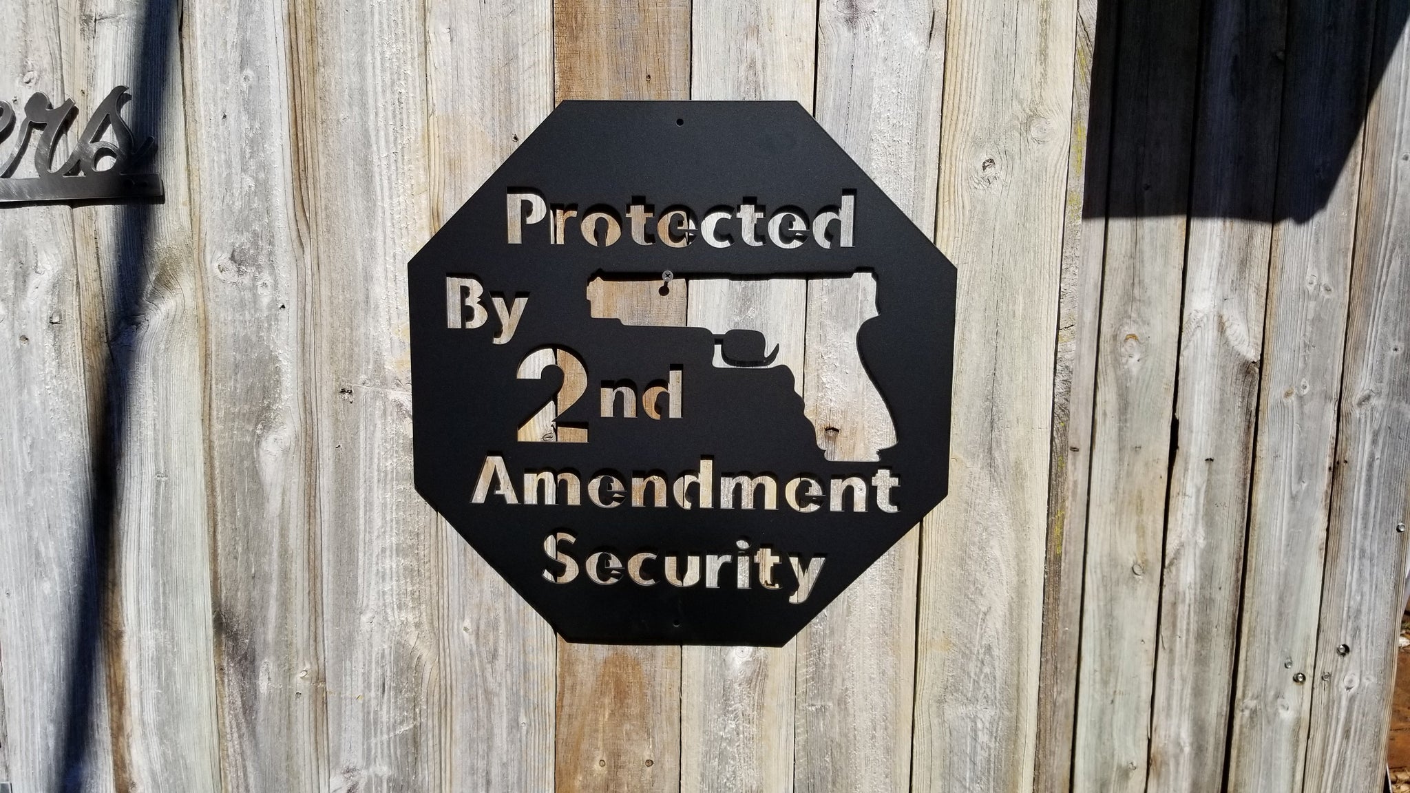 Protected By The Second Amendment - Advanced Metal Art
