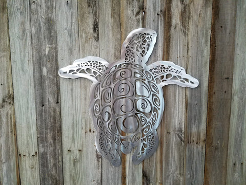 Tribal Sea Turtle-advanced-metal-art.myshopify.com
