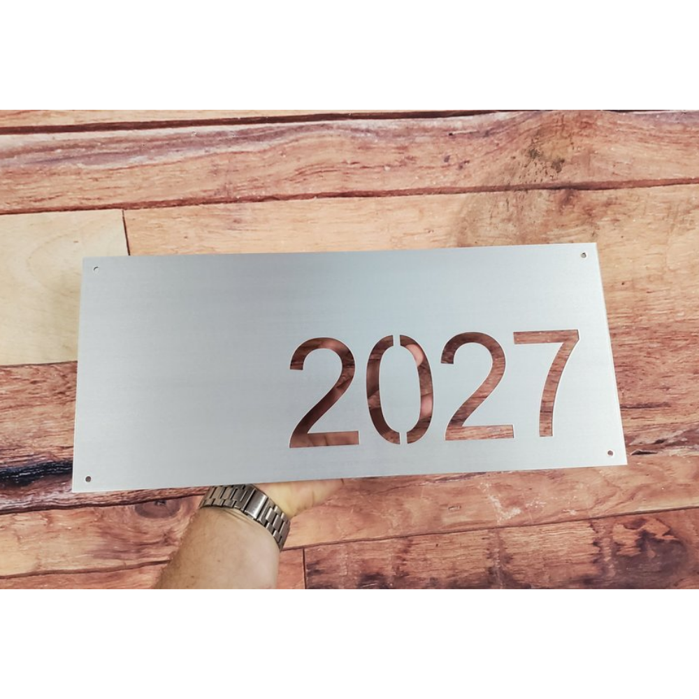 House Number Plate or Address Plaque - Advanced Metal Art